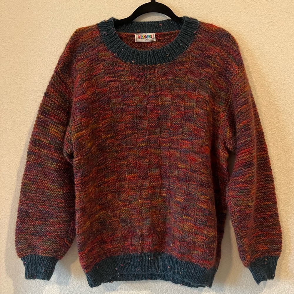 Vintage Missoni Ifilati colorful wool sweater